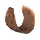 Sassina 20 Inch 120 Grams Halo Human Hair Extension with Adjustable Invisible Wire Auburn Color One Piece Fish Line Remy Hair for a Full Head