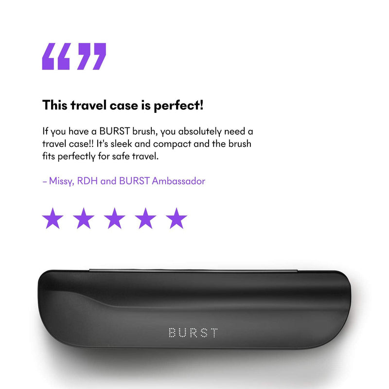 BURST Electric Toothbrush Travel Case for BURST Sonic Toothbrush, Black (Case Only) Burst