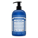 Dr. Bronner’s - Organic Sugar Soap (Peppermint, 24 Ounce) - Made with Organic Oils, Sugar and Shikakai Powder, 4-in-1 Uses: Hands, Body, Face and Hair, Cleanses, Moisturizes and Nourishes, Vegan Dr. Bronner's
