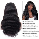 ISEE Hair Lace Front Wigs Brazilian Body Wave Human Hair Wigs for Black Women Pre Plucked Hairline 150% Density Lace Front Wigs with Baby Hair Natural Color (24'', Body Wave With Bangs) ISEE Store