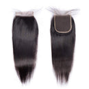 10A Brazilian Straight Bundles with Closure (22 24 26+20) 100% Human Hair Bundles with Closure Unprocessed Virgin Straight Hair Weave 3 Bundles with Lace Closure Free Part YOCYTU