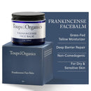 Toups & Co Frankincense Face Balm | Grass-Fed Tallow Moisturizer for Barrier Repair | Deeply Nourishing, Non-Comedogenic | With Organic Frankincense & Olive Oil | For Dry, Sensitive Skin Infinity Warehouse