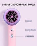 Hair Dryer, 7MAGIC Ionic Blow Dryer, 1875 Watt Powerful Fast Drying Hairdryer with Negative Ion Technology, Professional Hair Blow Dryer with Concentrator Nozzle Attachment for Women Travel Salon Home 7MAGIC