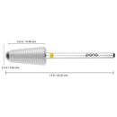 PANA Nail Carbide Volcano Bit - Two Way Rotate use for Both Left and Right Handed - Fast remove Acrylic or Hard Gel - 3/32" Shank - Manicure, Nail Art, Drill Machine (Extra Fine, Silver) PANA