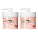 NATUREWELL Vitamin C Brightening Moisture Cream for Face, Body, & Hands, Visibly Enhances Skin Tone, Helps Improve Overall Texture & Provides Lasting Hydration, Pack of 2 (10 Oz each) NATURE WELL