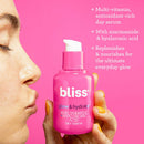 Bliss Glow & Hydrate Day Serum, Replenishing & Hydrating Face Serum with Niacinamide, Hyaluronic Acid & Vitamin E | Clean | Cruelty-Free | Paraben Free | Vegan | 1 oz Bliss