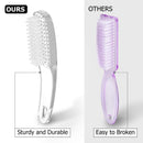 Handle Grip Nail Brush, Larbois Hand Fingernail Brush Cleaner Scrubbing Kit Pedicure for Toes and Nails Men Women (4 Pack) (Color-2) Larbois