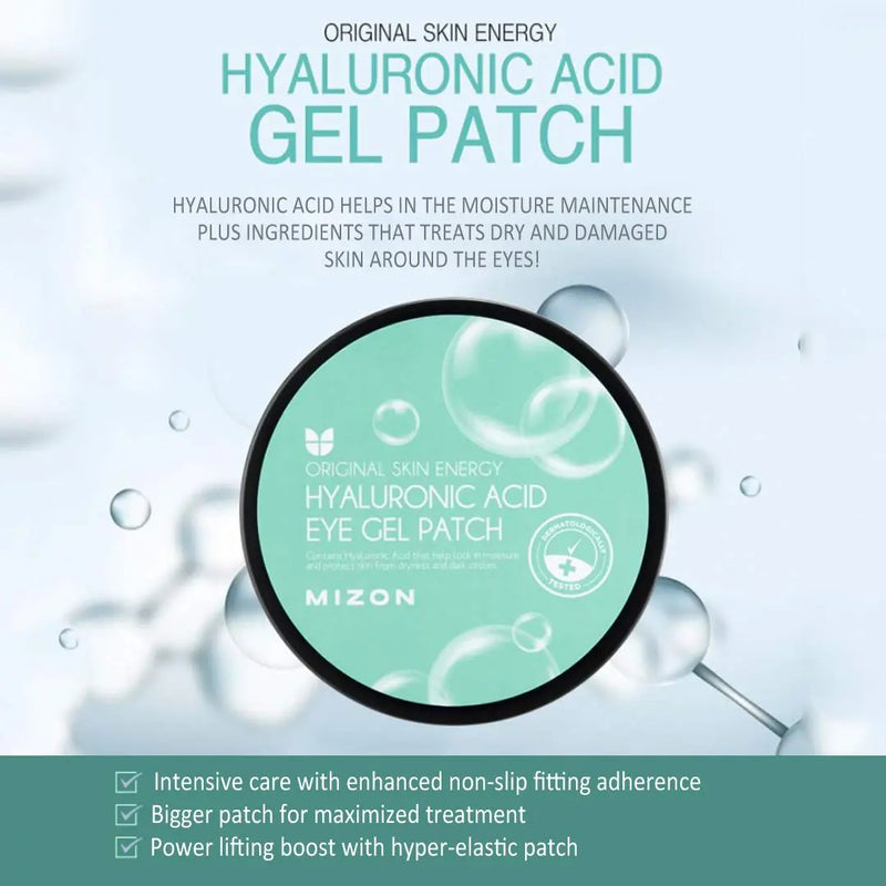Under Eye Collagen Patches Eye Masks with Hyaluronic Acid, Eye Gel Treatment Masks for Puffy Eyes, Eye Pads for Dark Circles, Under Eye Bags, Wrinkle Care, Moisturizing Improves Elasticity 30 PAIRS MIZON