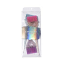 Colortrak 3 Pack Colours Tint Brushes, Multicolor Glitter Brush Trio, Colorful Blend of Soft Feathered Bristles, Cosmic Multicolor Glitter Handle, 3 Brushes Per Pack, 3.5 x 11 inch Pack Colortrak