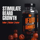 Beard Growth Gummies - Grow a Fuller & Thicker Beard Faster, Berry Blast Flavor - Formulated with Biositol Complex 1 Plus 19 Hair Growth Nutrients - (60 Capsules) Wild Willies Wild Willies