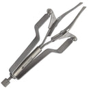 Americanails Ergo-Series Automatic Eyebrow Tweezers, ErgoTweez Stainless Steel Retractable Tweezers, Slant Tip Precision Facial Hair Remover, Professional Salon Tools AMERICANAILS .COM