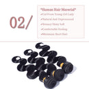 100% Unprocessed Brazilian Hair Bundles Virgin Hair Weave Straight Human Hair weft Hair Bundles Grade 7A Soft Natural Hair For African Americans Women Natural Black 12'' 100g Rich Choices