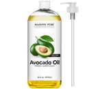Majestic Pure Avocado Oil for Hair and Skin - 100% Pure and Natural, Cold-Pressed, for Skin Care, Massage, Hair Care, and Carrier Oil to Dilute Essential Oils, 16 fl oz MAJESTIC PURE