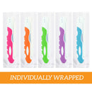 Bulk Travel Toothbrush, Folding, Built in Toothbrush Cover, Individually Wrapped , Camping, Hiking (25 Pack Medium) Lingito