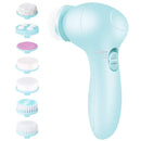 Electric Facial Cleansing Brush 7 in 1 - Fabuday Face Skin Spin Brush for Deep Cleansing, Gentle Exfoliating, Blackhead Removing and Massaging, Battery Operated Facial Cleanser Brush Fabuday