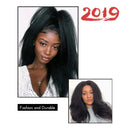 Nadula Brazilian Yaki Kinky Straight Wig 150% Density Free Part 13×4 Lace Front Remy hair wigs 8-24 Inch Natural Color Lace Front Human Hair Wigs (12inch) Nadula Store