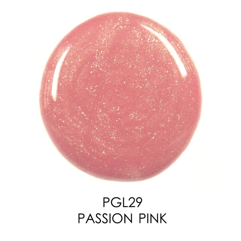 Palladio Lip Gloss, Passion Pink, Non-Sticky Lip Gloss, Contains Vitamin E and Aloe, Offers Intense Color and Moisturization, Minimizes Lip Wrinkles, Softens Lips with Beautiful Shiny Finish Palladio