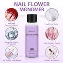 Morovan Monomer Acrylic Nail Liquid 8oz for Acrylic Powder - Professional Liquid Monomer Nail System Kit Monomer Liquid For Acrylic Nail Extension Carving MMA-Free Non-Yellowing Formula Morovan