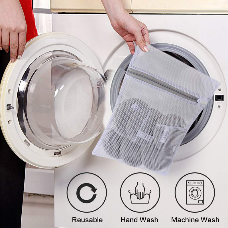 Sunland Reusable Makeup Remover Pads For Face,Eye,Lips 6 Pack Microfiber Face Cleansing Gloves Washable Makeup Removal Cloth With Laundry Bag Rounds Pads SUNLAND