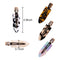 Magicsky 10PCS No Bend Hair Clips for Styling, Acrylic Resin Flat Clip, No Crease Curl Small Pin, Bang Seamless Hair Barrette Tool for Makeup-Hairstyle Accessories for Women Girls, Leopard White Black Magicsky