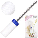 PANA Professional 3/32" Shank Size - Flat Top Small Barrel White Ceramic Bit - Nail Drill Bit for Dremel Machine Pana