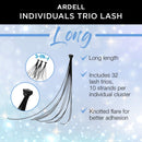 Ardell False Eyelashes Individual Trios Long Black 4 Pack Ardell