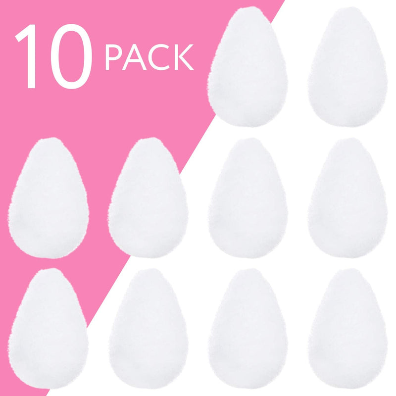 10 Pack Facial Sponge For Daily Deep Cleansing And Regular Exfoliating - Regular Buff Puff Style Exfoliating Pads Perfect Puf For Removing Dead Skin, Dirt & Makeup - Normal to Oily - Made In The USA IMPRESA