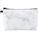 MAGEFY Makeup Bag, Portable Travel Cosmetic Bag for Women Cute Zipper Pouch Gifts Bag for Girls Makeup Pouch with Black Zipper (1 pack, Marble 0190) MAGEFY