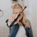 Gleem Battery Power Electric Toothbrush with Travel Case, Soft Bristles, Black Gleem