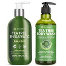 Roycederm Tea Tree Antifungal Care Bundle: Body Wash & Shampoo for Skin and Scalp Health Infinity Warehouse