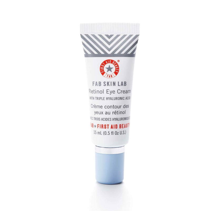 First Aid Beauty FAB Skin Lab Retinol Eye Cream with Triple Hyaluronic Acid – .5 Oz. First Aid Beauty