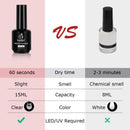Beetles Nail Art Foil Glue Gel for Foil Stickers Nail Glue Transfer Tips Star Glues Nail Art Manicure DIY LED Lamp Required Soak Off 15ML 2 Bottle beetles Gel Polish