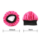 Sent Hair Kids Satin Bonnet Sleep Cap for Natural Hair Double Layers Hair Bonnet Wide Elastic Band Night Sleep Hat for Baby Toddler Child Teens (Rose Red) sent hair