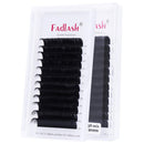 Eyelash Extension Supplies 2 Trays .10 .15 .20 .25 Individual Lashes Premium Single Eyelashes 8-14mm and 15-20mm Classic Lash Extensions (0.10-D, 8-14+15-20mm Mixed Tray) FADLASH Store