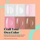 Beetles Poly Extension Gel Nail Kit, Clear Nail Builder Gel Pink Nude Poly Nail Enhancement Trial All-in-One French Kit with Mini Nail Lamp for Nail Art Starter Kit Best Valentines Day gifts beetles Gel Polish