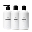 Public Goods Shower Essentials for Men and Women | Natural Shampoo, Conditioner & Body Wash | Made with Organic Essential Oils | Sulfate & Paraben Free | Vegan Friendly | 12 Fl Oz Bottles Infinity Warehouse