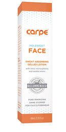 Carpe No-Sweat Face (Pack of 3) - Helps Keep Your Face, Forehead, and Scalp Dry - Sweat Absorbing Gelled Lotion - Plus Oily Face Control - With Silica Microspheres and Jojoba Esters Carpe Store