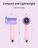 Hair Dryer, 7MAGIC Ionic Blow Dryer, 1875 Watt Powerful Fast Drying Hairdryer with Negative Ion Technology, Professional Hair Blow Dryer with Concentrator Nozzle Attachment for Women Travel Salon Home 7MAGIC