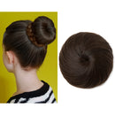 Medium Brown Hair Bun Extensions Clip in Hair Pieces Synthetic Updo Ballet Buns Chignon for Women Gril Lady SARLA Q3&8