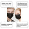 500PCS 3 ply black disposable masks filter mask NNPCBT