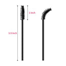 Cuttte 100pcs Disposable Mascara Brushes Wands with Container, Eyelash Brush Spoolie Brushes for Eyelash Extensions and Mascara Use Cuttte Store