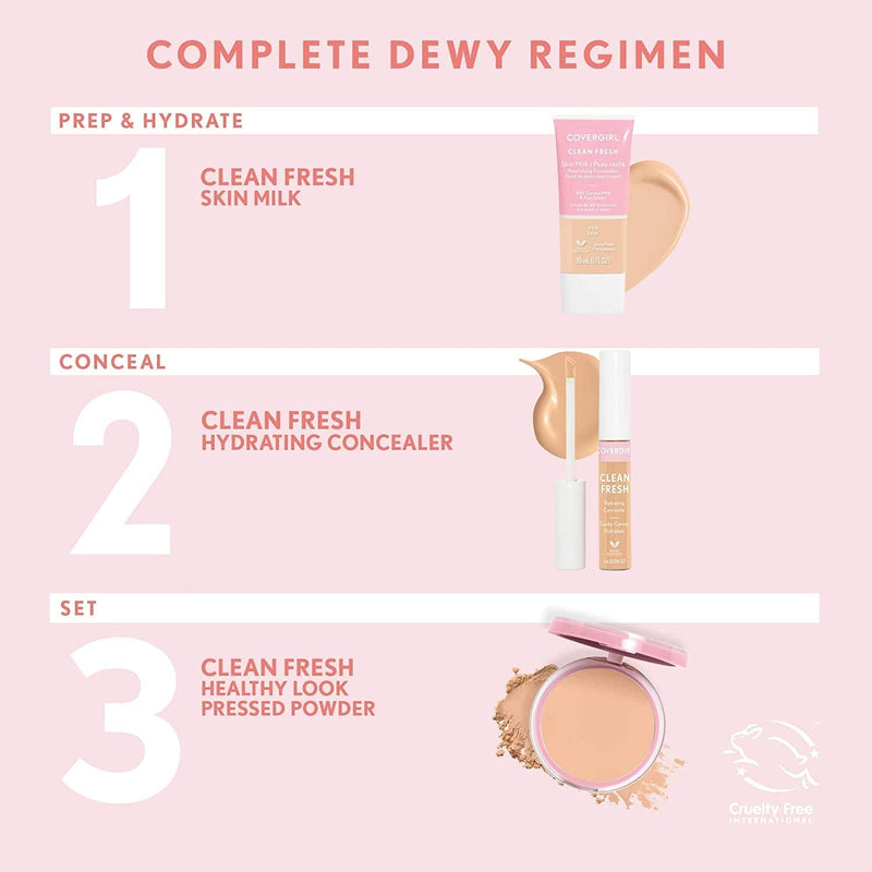 Covergirl Clean Fresh Pressed Powder, Fair, 0.35 Oz COVERGIRL Store