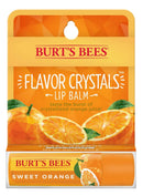 Burt's Bees Flavor Crystals 100% Natural Lip Balm, Sweet Orange with Beeswax & Fruit Extracts - 1 Tube Burt's Bees