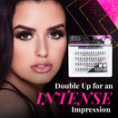 Ardell False Eyelashes Double Up Individuals Knot-Free Long Brown 4 Pack Ardell