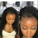 13x4 Water Wave Frontal Wigs Human Hair BLY Glueless Wet and Wavy Lace Front Wigs for Black Women 150% Density Pre Plucked Natural Black Color 22 Inch BLY Store