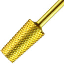 Premium Pana 3/32" Tapered Barrel Carbide Nail Bit -For Electric Dremel Drill Machine, Nail Art Design, Manicure, Pedicure, Nail File, Cuticle Clean etc. (Fine Grit- Gold) PANA