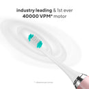 AquaSonic Vibe Series Ultra Whitening Toothbrush – ADA Accepted Electric Toothbrush - 8 Brush Heads & Travel Case - Ultra Sonic Motor & Wireless Charging - 4 Modes w Smart Timer – Satin Rose Gold Aquasonic