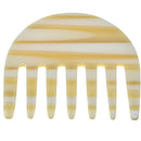 Giorgio (G63 & G28) 2 3/4" Hand Made Detangling Comb - Wide Teeth Flexible Comb, Hand-Made of quality Durable Cellulose, Saw-cut and Hand Polished (2 Pack, Ivory & Tortoiseshell) GIORGIO Store