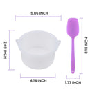 2 Pcs Silicone Wax Pot with 1 Pcs Wax Spatula, Wax Bowl for Hair Removal, Replacement Wax Warmer Pot for Wax Machine Kit, 500ml Wax Warmer for Hair Removal Delanie
