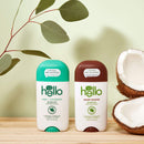 hello Sweet Coconut Deodorant With Shea Butter for Women + Men, 24 Hour Odor Protection, No Aluminum + No Baking Soda, Vegan & Parabens Free, 2.6oz, 3 count hello